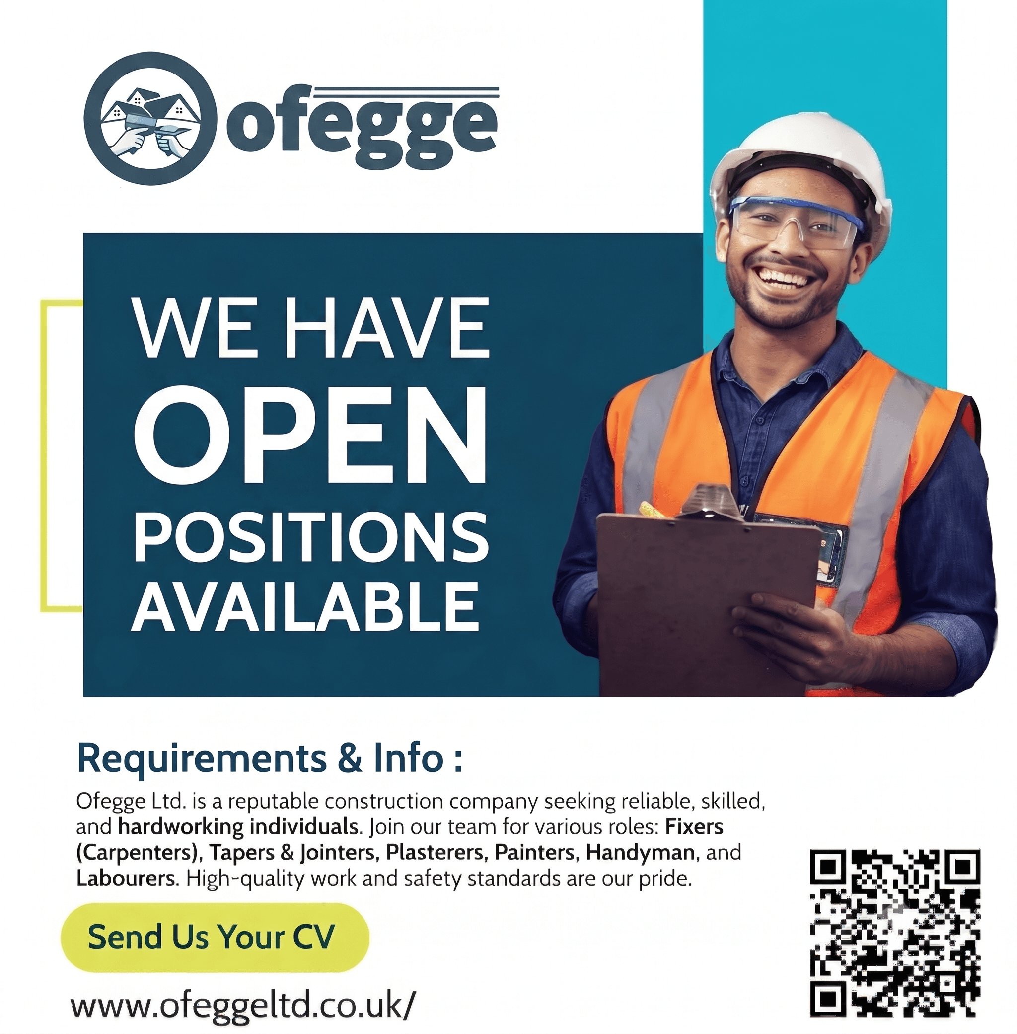 Ofegge team completing finishing work